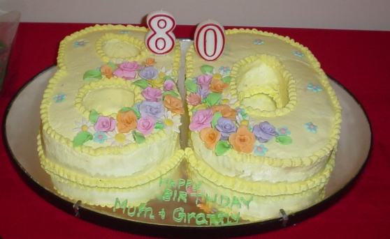 80th Birthday Cake